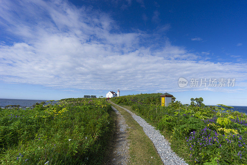 一瞥Île aux perroquets，鹦鹉岛，Mingan群岛国家公园保护区的一部分，位于魁北克省Côte北部地区。